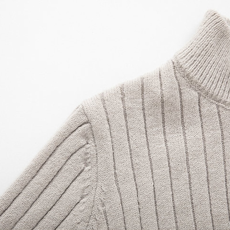 Men's Pullover Sweater Jumper Quarter Zip Pullover Sweater Jumper Ribbed Knit Regular Knit Plain Quarter Zip Modern Contemporary Work Daily Wear Clothing Apparel Fall & Winter Black White M L XL 2025 - $32.99 –P5