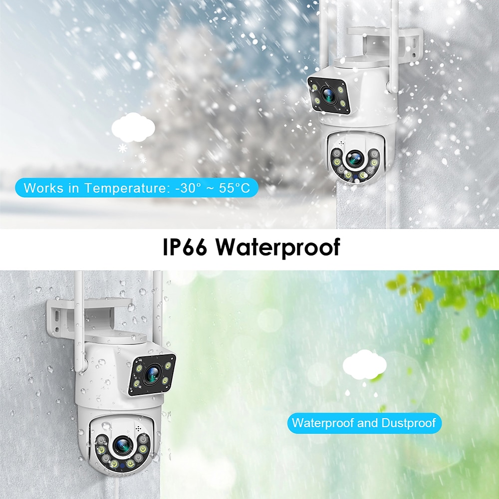 Didseth 4mp wifi ptz camera buiten dual-lens menselijk detecteren nachtzicht beveiliging cctv vedio surveillance ip camera 2025 - $52.99 –P4