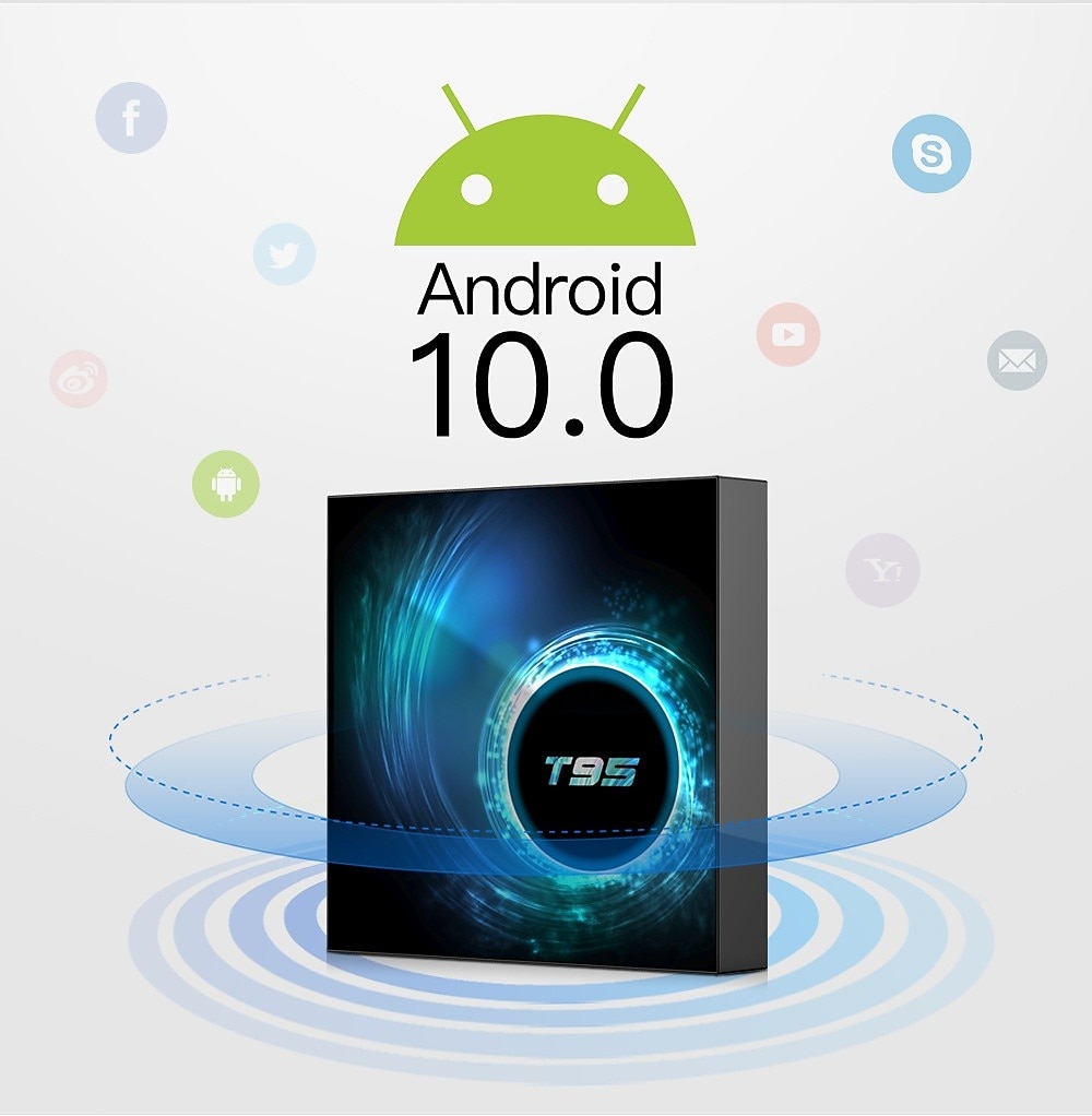 Смарт ТВ-приставка t95, Android 10, поддержка 6K, 30 кадров в секунду, YouTube, Google Play, голосовой помощник Google, lemfo 2.4g & 5G Wi-Fi Bluetooth 6K 16G 32 ГБ 64 ГБ 4K четырехъядерная 2025 - $58.99 –P7