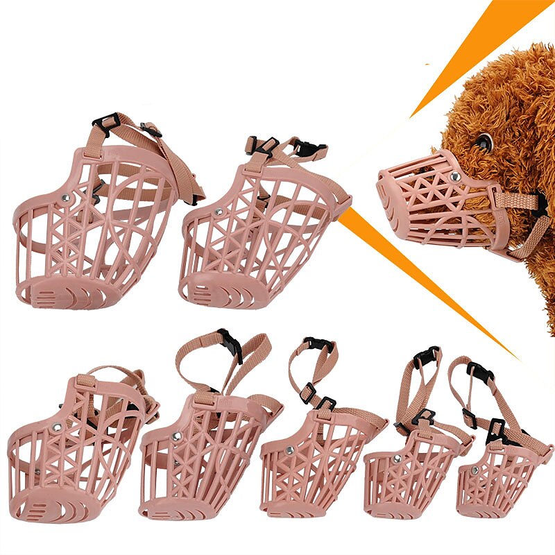Plastic Mesh Dog Mouth Cover Adjustable Teddy Gold Hair Breathable Anti biting Anti barking Pet Mouth Cover 2025 - $16.99 –P1