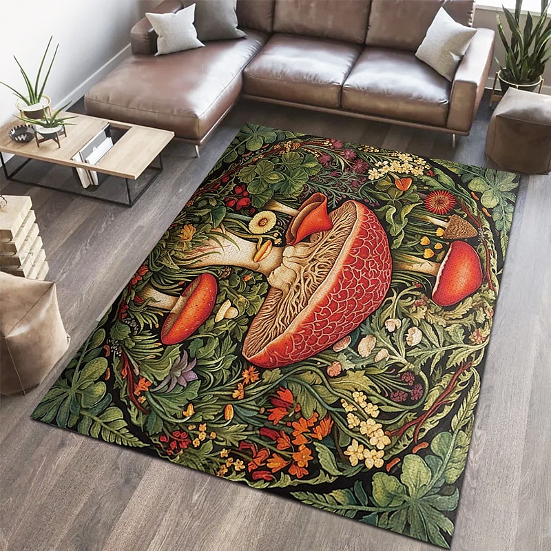 Rektangulær 3/5" (1,5 cm) området tepper Maskinprodusert Polyester Ikke Gli Geometrisk mønster 3D 2025 - $10.99 –P6