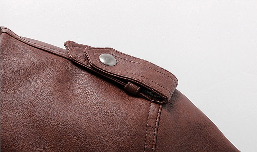 Homens Blusão de couro falso Jaqueta de motociclista Jaqueta de Motocicleta Ao ar livre Roupa Diária Prova-de-Água A Prova de Vento Zip Completo Estilo Moderno Outono Inverno Côr Sólida Casual Sem de 2026 por $82.99 –P1
