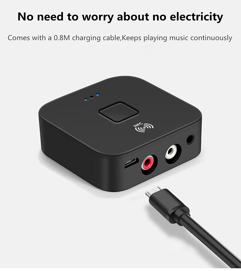 Приемник vaorlo nfc, адаптер Bluetooth 5,0 с разъемом 3,5 мм aux для автомобильного комплекта, динамик и наушники, беспроводной приемник, стерео музыка 2025 - $22.99 –P10
