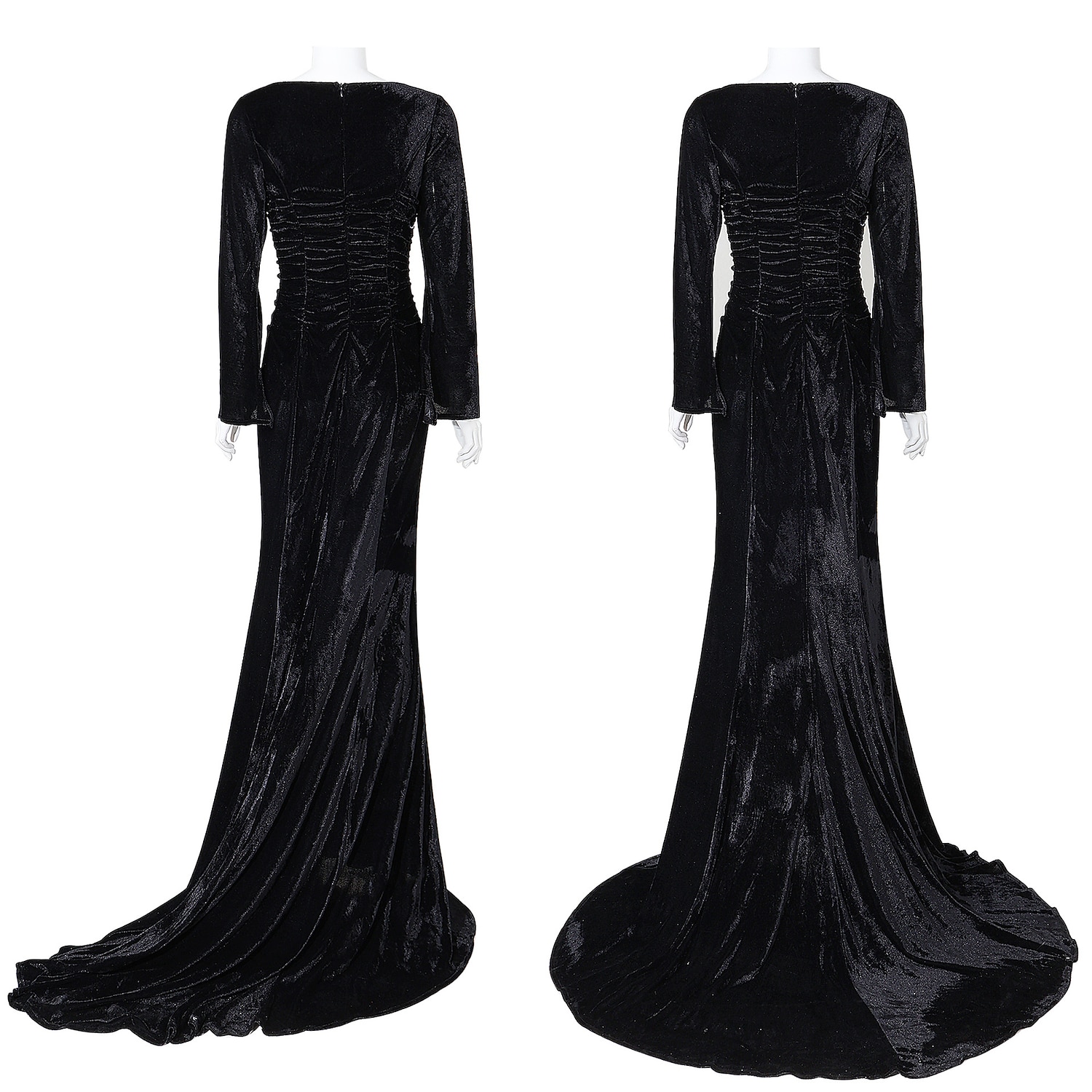 Rétro Vintage Punk & Gothique Steampunk Robe Robes de sirène Grande taille Normal Sorcière Morticia Addams Déguisement Femmes Fille Fantaisie Nuit de Walpurgis Halloween Carnaval Mascarade Fête de 2026 ? $65.99 –P3