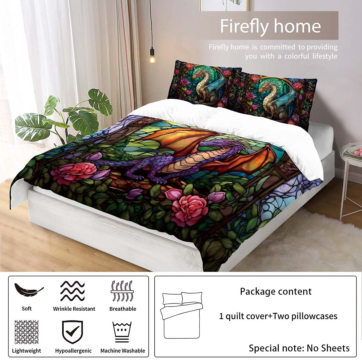 2pcs/3pcs retro retro abstract vuurdraakpatroon bedset dekbedovertrek lichtgewicht en zacht geschikt voor volwassenen en kinderen groot bed klein bedset 2025 - $30.99 –P5