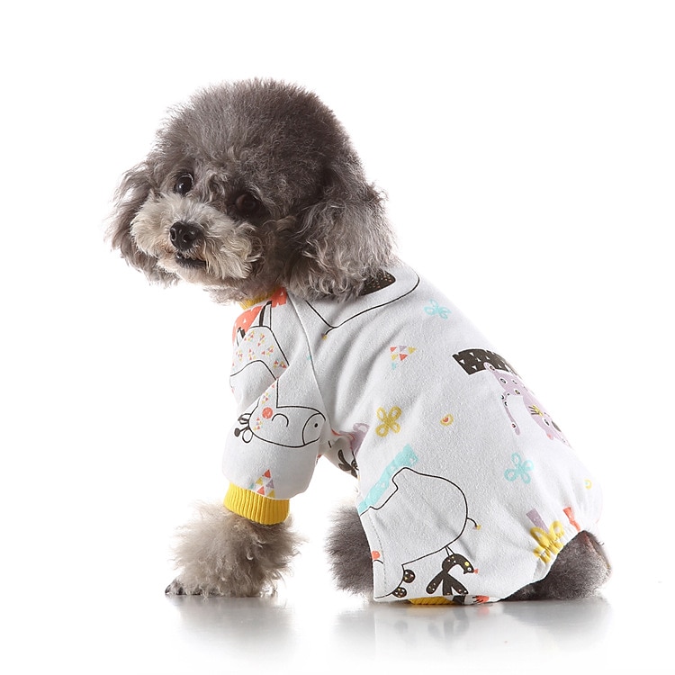 Hunder Katter Pyjamas søt stil Fritid Vinter Vanntett Pustende Myk Vaskbar Bekvem Fritid / hverdag Hundeklær for Bichon Frisé Pommeran ungt kjæledyr Sommerfugl Small 2025 - $26.99 –P8