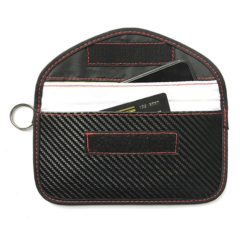 1pc Faraday Bag For Phones Car Keys RFID Signal Blocking Bag Carbon Fiber Case Privacy Protection Key Fob, Anti-Tracking Anti-Hacking Case BlockerYou can clic 2025 - $15.99 –P9