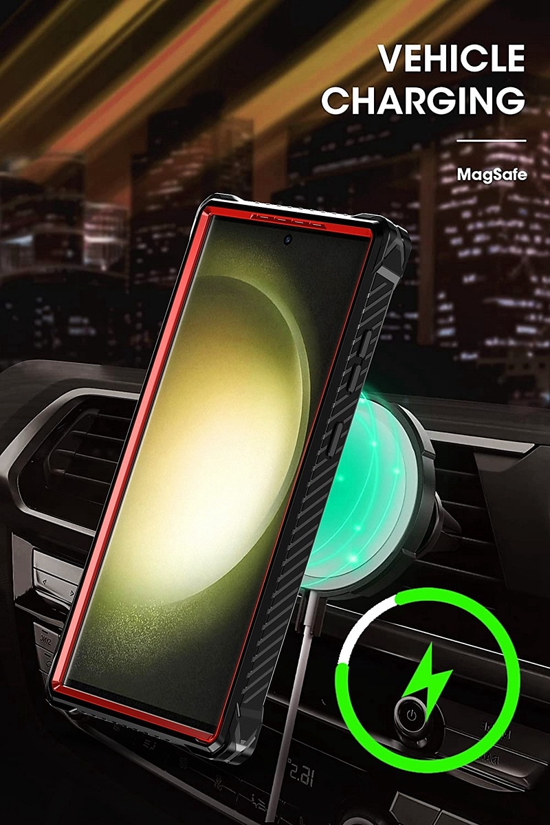 Phone Case For Samsung Galaxy S23 S22 S21 Ultra Plus With Magsafe with Stand Bumper Frame Magnetic Armor TPU PC 2025 - $21.99 –P4