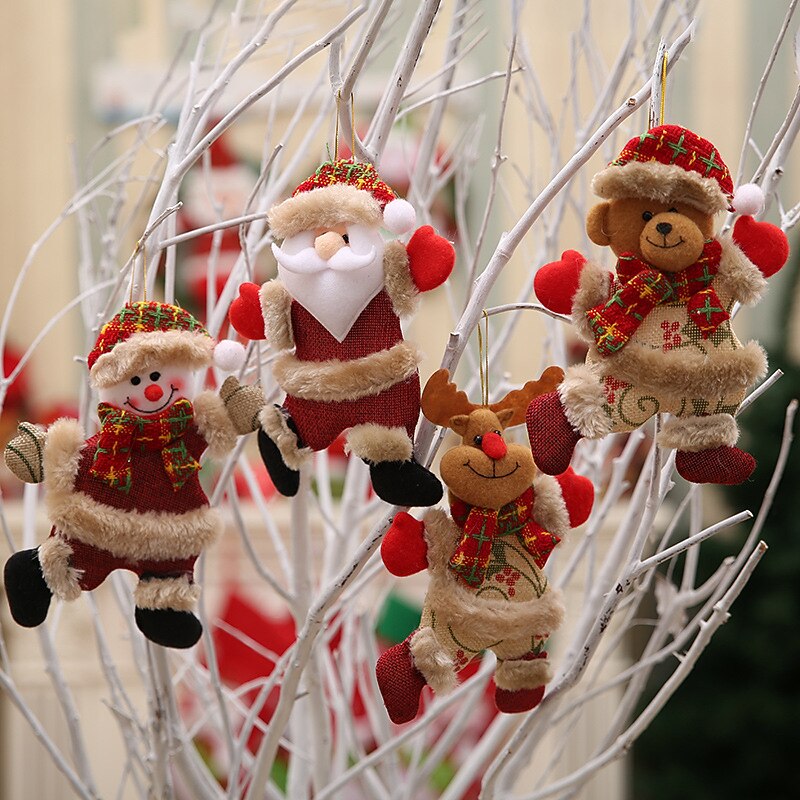 ornamente pentru pomul de Crăciun, păpuși de jucărie din material textil, ciorapi pentru copii, pandantive de Crăciun suspendate, decorațiuni festive pentru casă, cadouri perfecte pentru copii, decor noel 2025 - $5.99 –P4