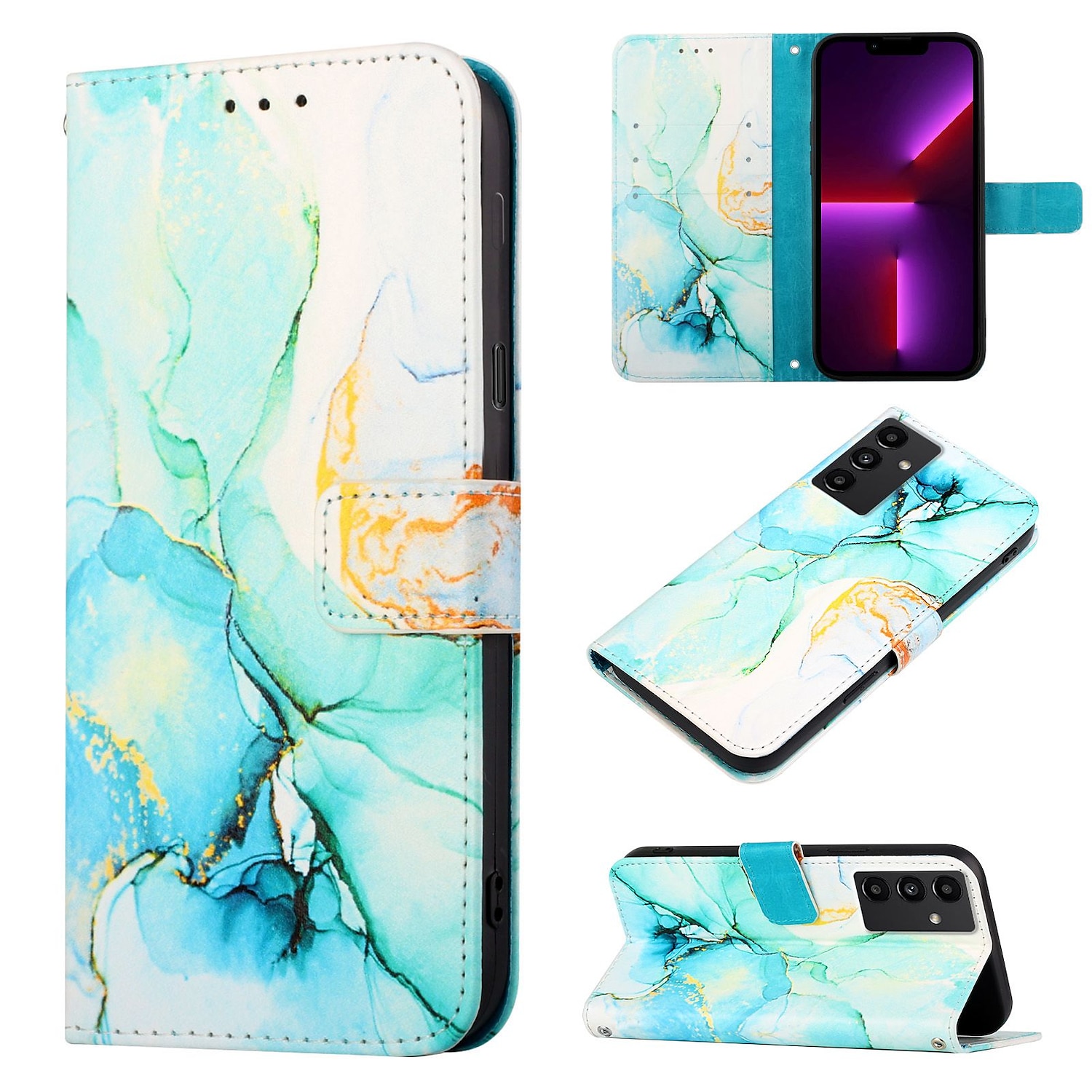 Phone Case For Samsung Galaxy S24 S23 S22 S21 S20 Plus Ultra A54 A34 A14 A73 A53 A33 A23 A13 A72 A52 A32 A22 A12 S25 Ultra Wallet Case Full Body Protective Card Slot Holder Stand Shockproof Graphic 2025 - $16.99 –P2