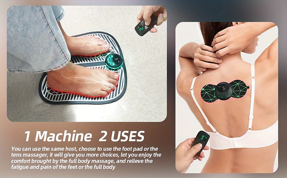 Foot Massager Mat TENS Back Muscle Stimulator With Remote Control Electric Pulse Feet Acupressure Pad Massager Machine 2025 - $33.79 –P6