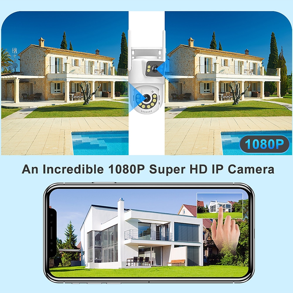 Didseth 4mp wifi ptz camera buiten dual-lens menselijk detecteren nachtzicht beveiliging cctv vedio surveillance ip camera 2025 - $52.99 –P6