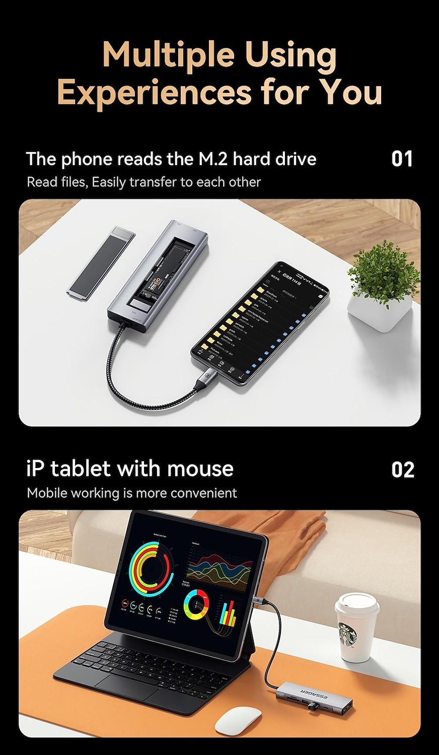 2023 NEW 8-in-1 USB Hub With Disk Storage Function USB Type-c to HDMI-Compatible Laptop Dock Station For Macbook Pro Air M1 M2 2025 - $75.99 –P6