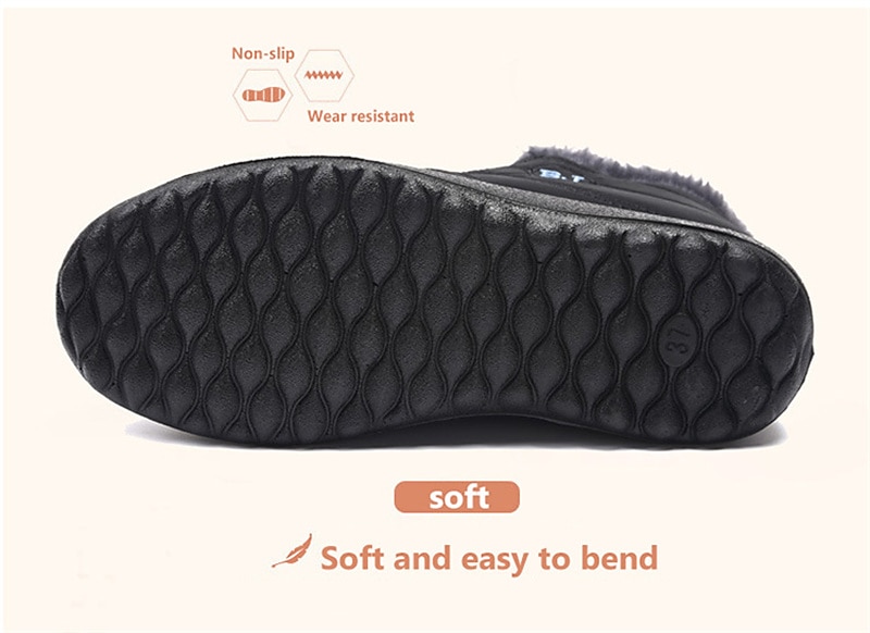 Men's Women's Waterproof Winter Ankle Boots - Warm Fur Lined Slip-On Shoes for Outdoor Activities 2025 - $24.99 –P7