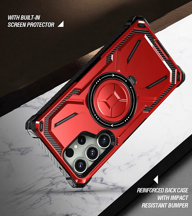 Phone Case For Samsung Galaxy S23 S22 S21 Ultra Plus With Magsafe with Stand Bumper Frame Magnetic Armor TPU PC 2025 - $21.99 –P3