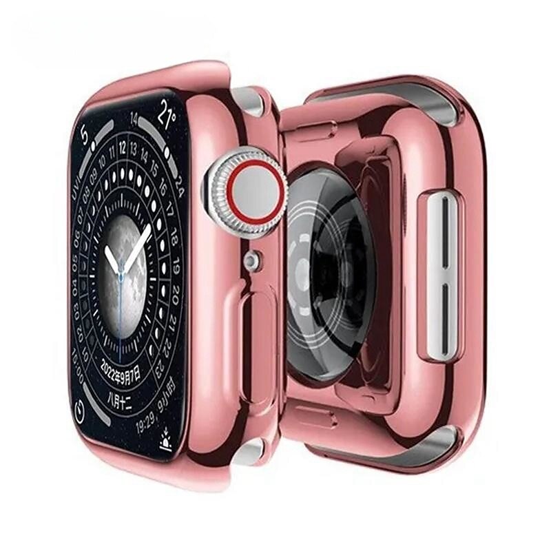 Совместим с Apple Watch Series 8 7 45mm / Series 8 7 41mm / Series 6 5 4 SE 44mm / Series 6 5 4 SE 40mm / Series 3 2 1 42mm Все вокруг защитное Защита от удара ТПУ Часы Крышка 2025 - $6.99 –P13