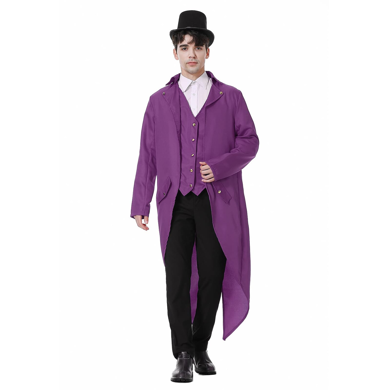Men's Steampunk Vintage Tailcoat Jacket Medieval Costume Gothic Victorian Halloween Frock Coat 2025 - $29.99 –P8