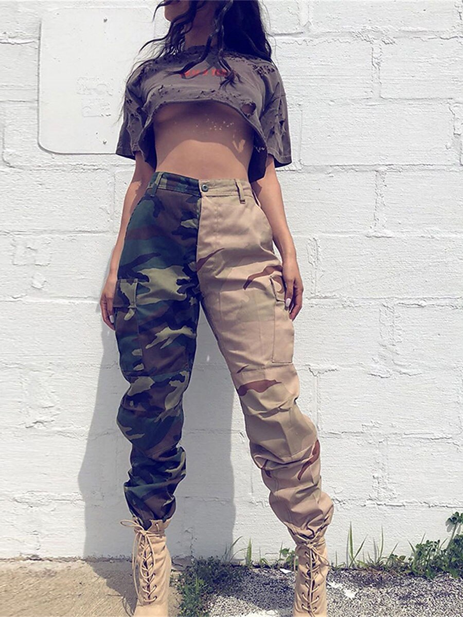 Women's Cargo Pants Pants Trousers Full Length Active Fashion Outdoor Street Khaki Army Green S M Fall Winter 2023 - US $34.99 –P9