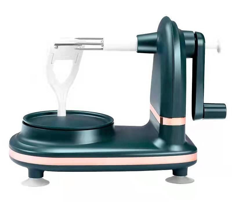 pelapatate rotante automatico per frutta, tagliamele con lame in acciaio inox con affettamele, gadget da cucina del 2025 a $25.99 –P12
