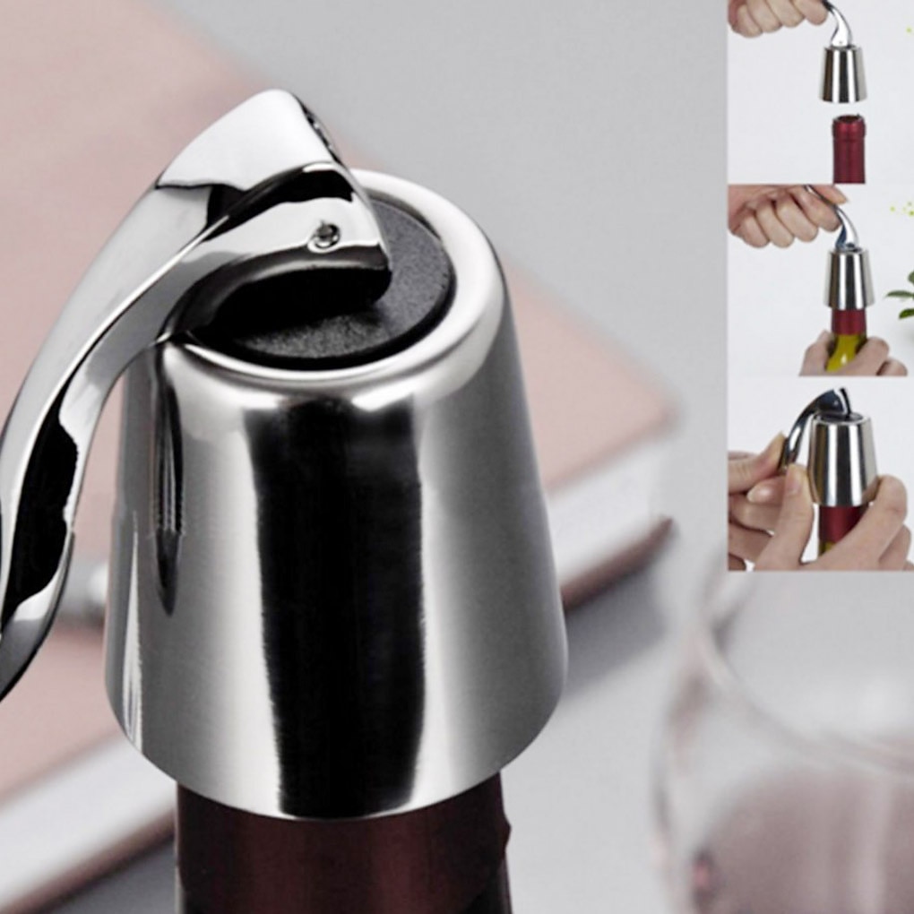 1pcs Stainless Steel Wine Bottle Corks, Fresh Red Wine Corks, Metal Corks, Champagne Corks 2025 - $6.99 –P6