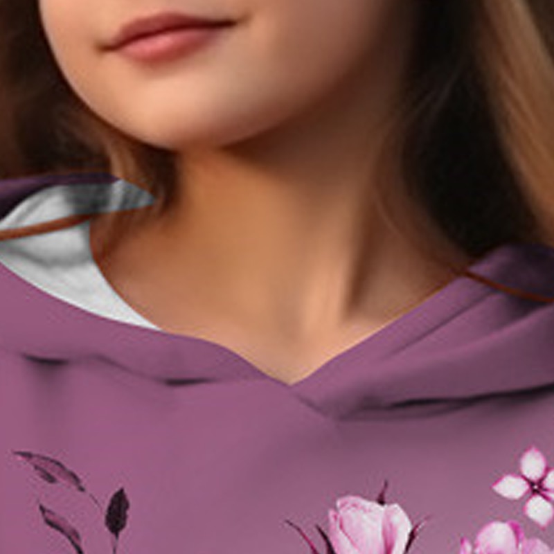 2025年 女の子 3D フラワー パーカー Pullover ピンク 長袖 3Dプリント 秋 冬 活発的 ファッション かわいいスタイル 子供 3〜12年 アウトドア カジュアル 日常 レギュラー コレクション – $18.99 –P6