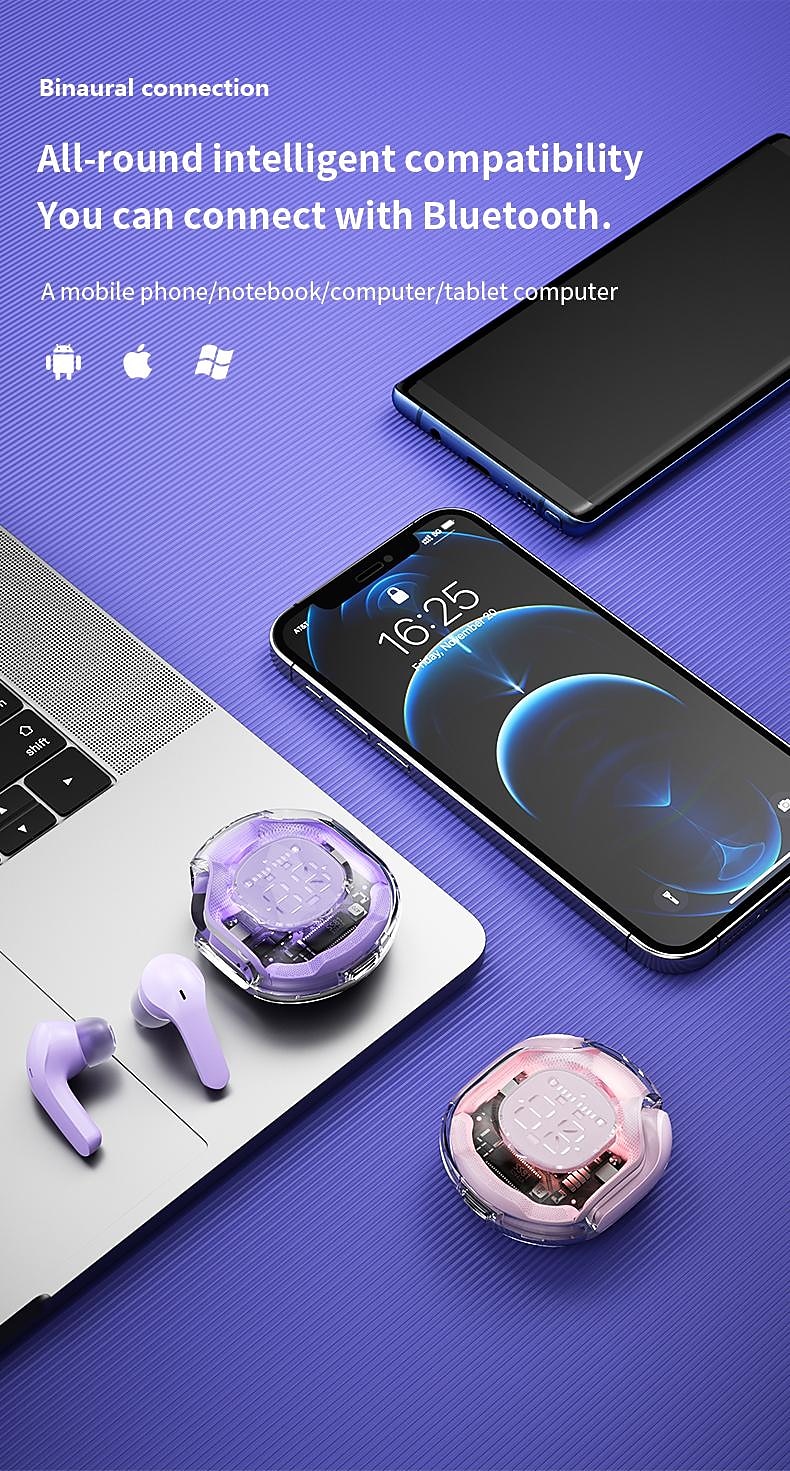 NEW T8 TWS Bluetooth 5.3 Headphones Wireless Earphone Sport Gaming Headsets Noise Reduction Earbuds Bass Touch Control 2025 - $22.99 –P13