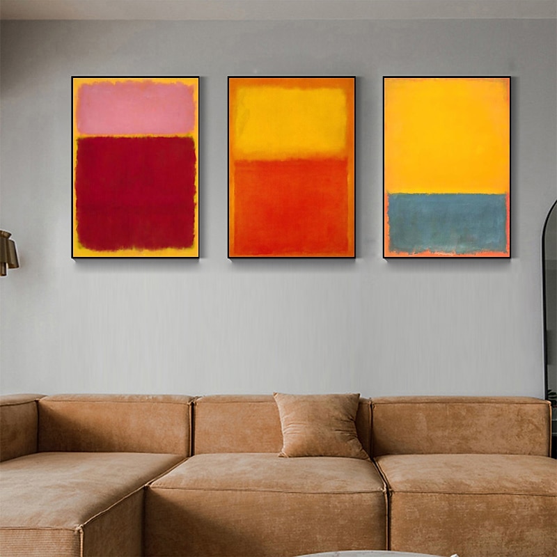 1 pezzo segni rothko tela arte della parete dipinta a mano opera d'arte pittura immagine per ufficio camera da letto casa decorazione moderna tela arrotolata (senza cornice) del 2025 a $75.99 –P5