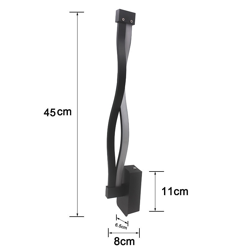 LED-Wandleuchte für den Innenbereich, 65 cm, 3 Farben, minimalistische Wandleuchte, lange Wohndekor-Leuchte für Wohnzimmer, Schlafzimmer, 110–240 V 2025 - $66.99 –P6