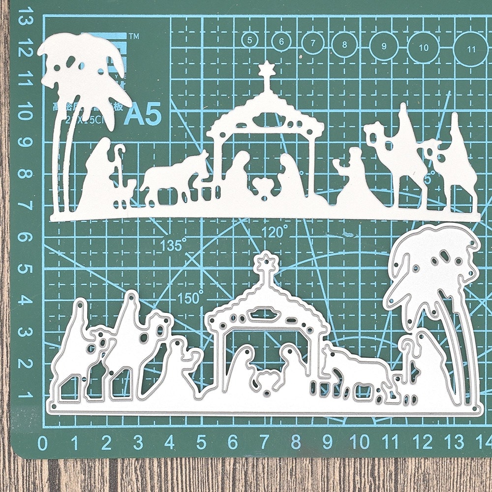 Matrices artisanales de bricolage, nouveau style, matrices de découpe de cartes, matrices en métal en forme de cœur, matrices de gaufrage en papier, album scrapbooking, pochoir de fond, matériaux de de 2025 ? $11.99 –P2