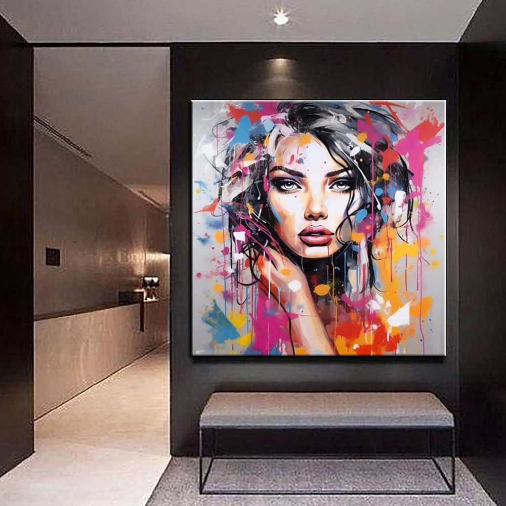 Handmade sex girl painting Hand Painted Beautiful Woman Graffiti Oil  Painting Wall Art Beautiful Woman Graffiti Painting Wall Art Canvas  Painting Home Decoration Decor Rolled Canvas 2024 - $71.99