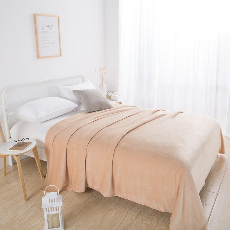 Super Soft Coral Fleece Blanket Light Weight Solid Pink Blue Faux Fur Mink Throw Sofa Cover Bedspread Flannel Blankets Fleece Blanket Sherpa Blanket 2025 - $20.99 –P1
