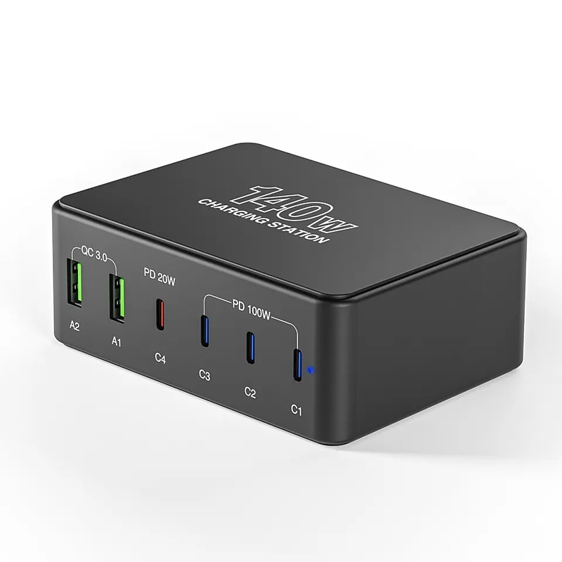 أوسب 3.0 نوع C المحاور 6 الموانئ 6 في 1 دعم وظيفة توصيل الطاقة أوسب هاب مع RJ45 12V / 3A DC 5 فولت / 3 أمبير 20 فولت / 5 أمبير توصيل الطاقة من أجل لابتوب تابليت هاتف ذكي 2025 - $75.99 –P6