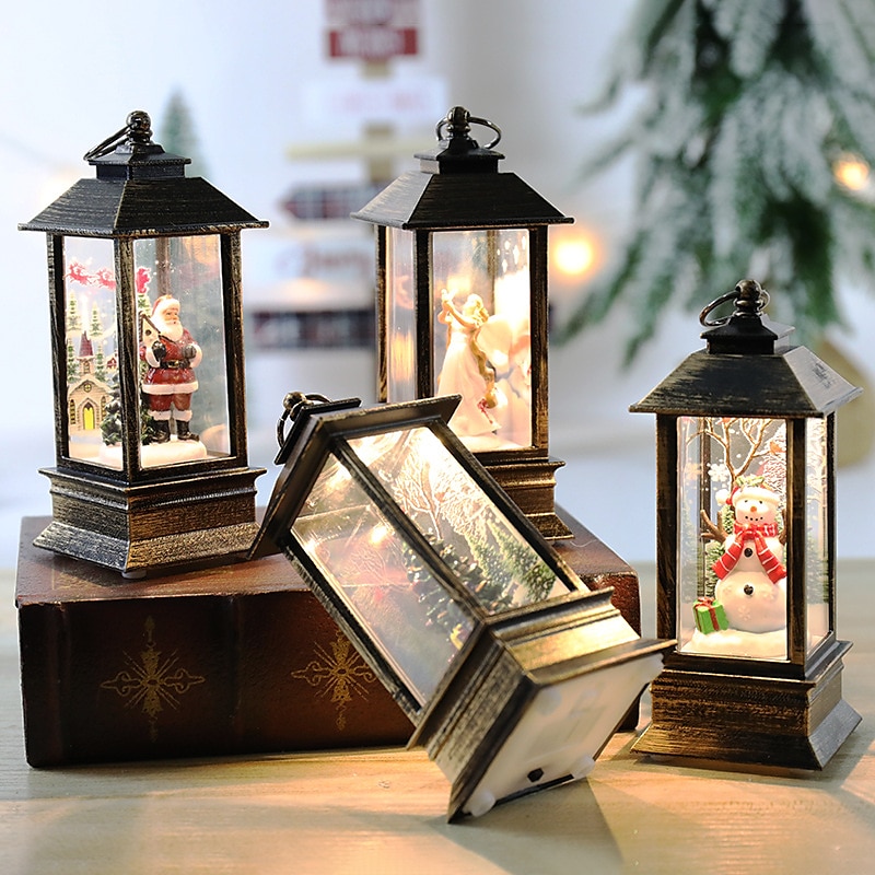 lampada notturna di Natale, lanterne di Natale, decorazioni per la casa, regali ideali, luci per decorazioni di Halloween all'aperto del 2025 a $9.49 –P2