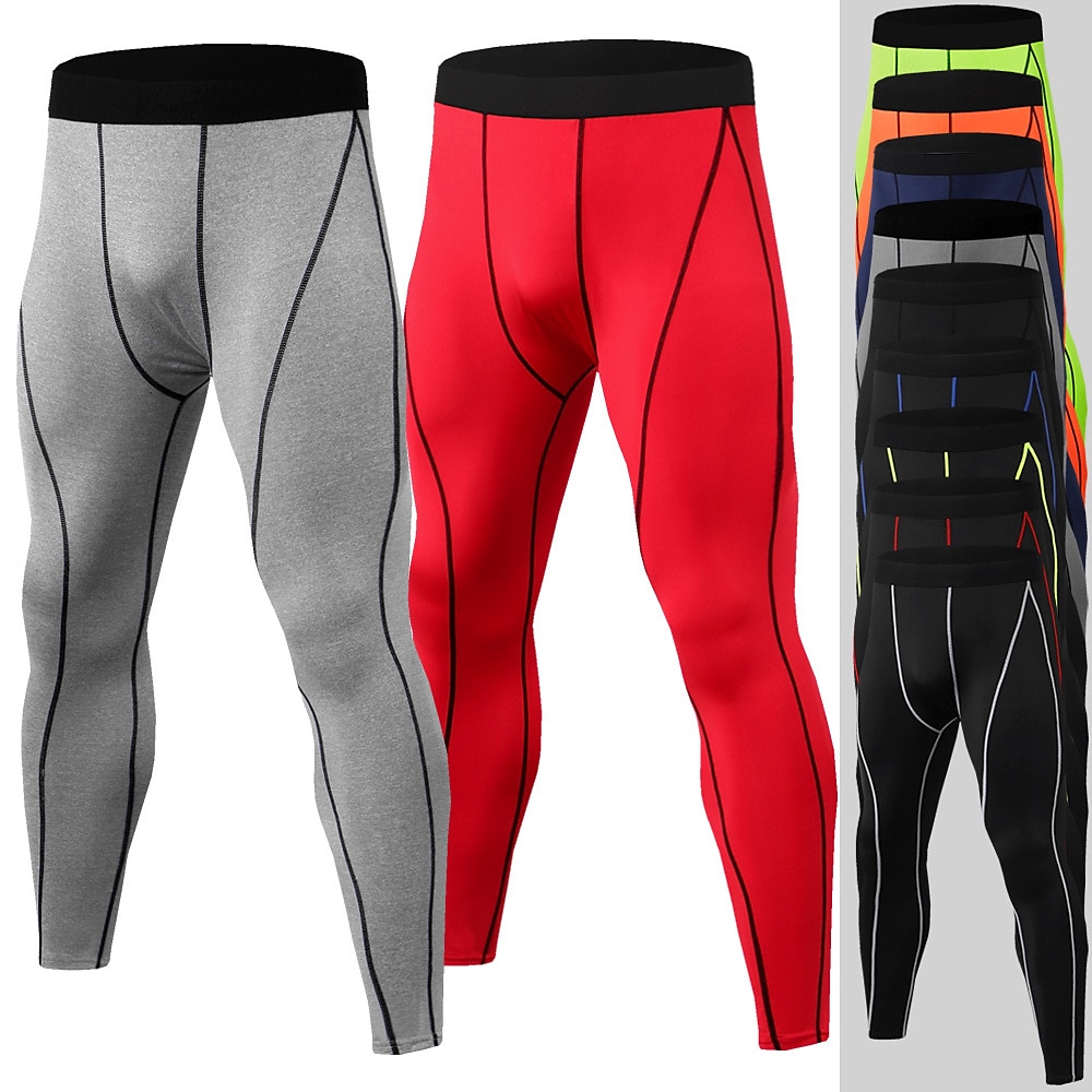 Homme Pantalon de compression Collant Legging Running Course Sous Vêtement Athlétique Athleisure Spandex Respirable Séchage rapide Evacuation de l'humidité Aptitude Exercice Physique Fonctionnement de 2025 ? $16.49 -P1