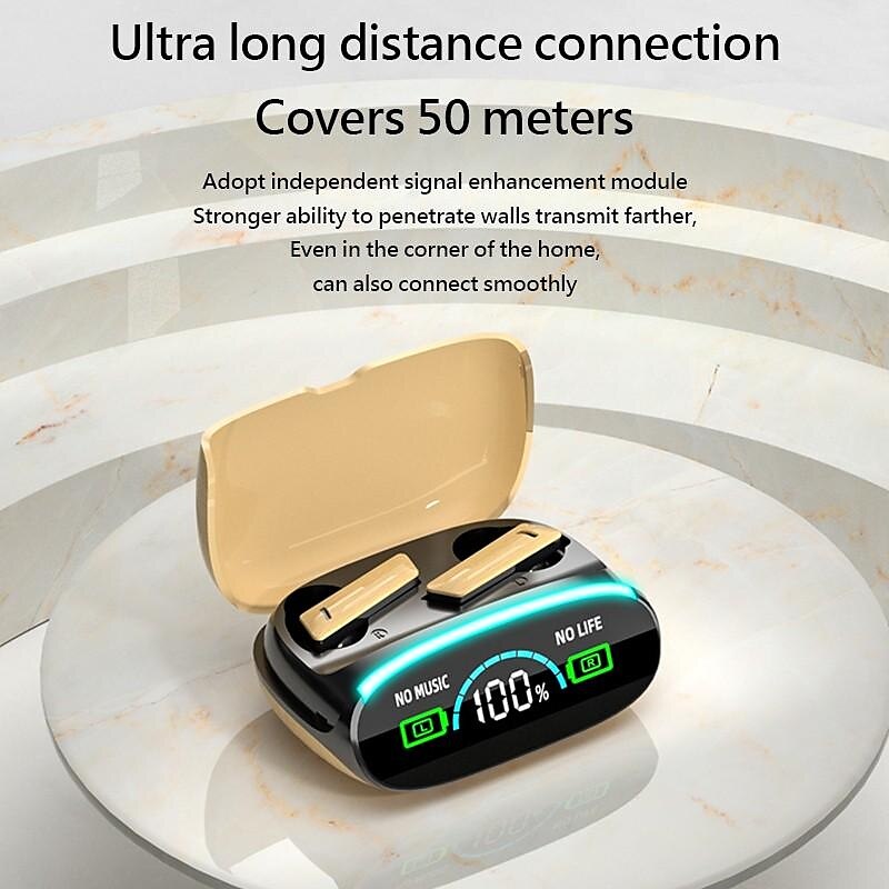 M46 TWS Bluetooth 5.3 Earphone with Mic Wireless Headphones HiFi Stereo Ear Buds Noise Reduction Headset with Exquisite Wood Grain Charging Case 2025 - $12.99 –P6