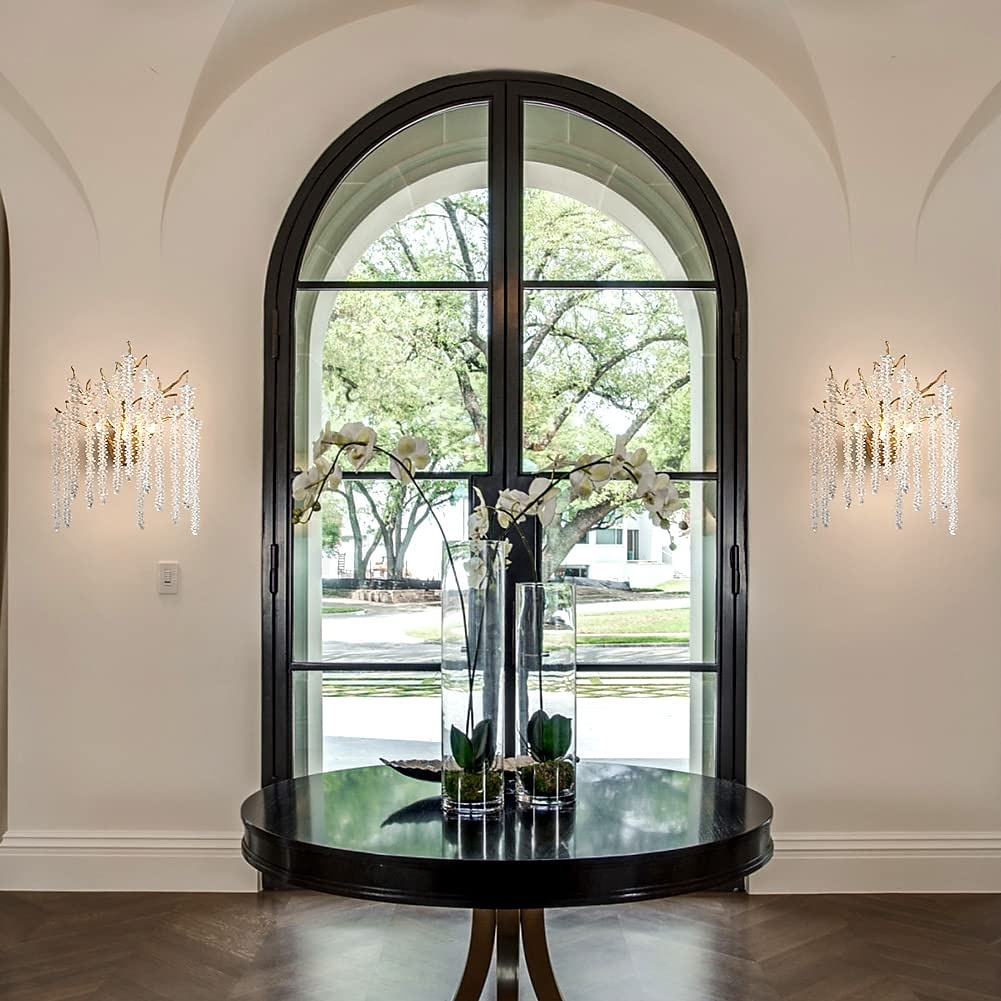 απλίκα τοίχου led κρυστάλλινο ρυθμιζόμενο 25/40cm g9 μινιμαλιστικό φωτιστικό τοίχου φωτιστικό εσωτερικού χώρου για κρεβατοκάμαρα σαλονιού 110-240v 2026 - $235.89 –P5