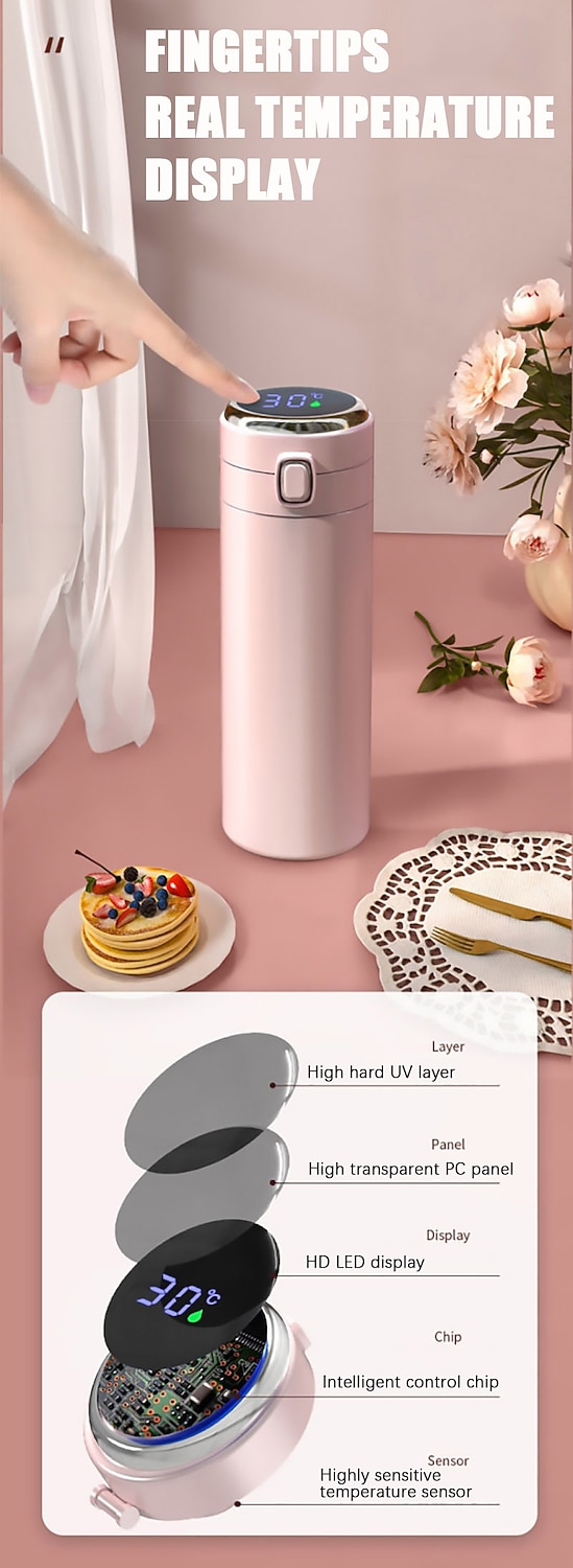 Smart Thermos Mug Mini Stainless Steel Thermos Cup Portable Leak Proof Water Cup with Filter Water Vacuum Tea Coffee Bottle Cup 2026 - $21.99 –P3