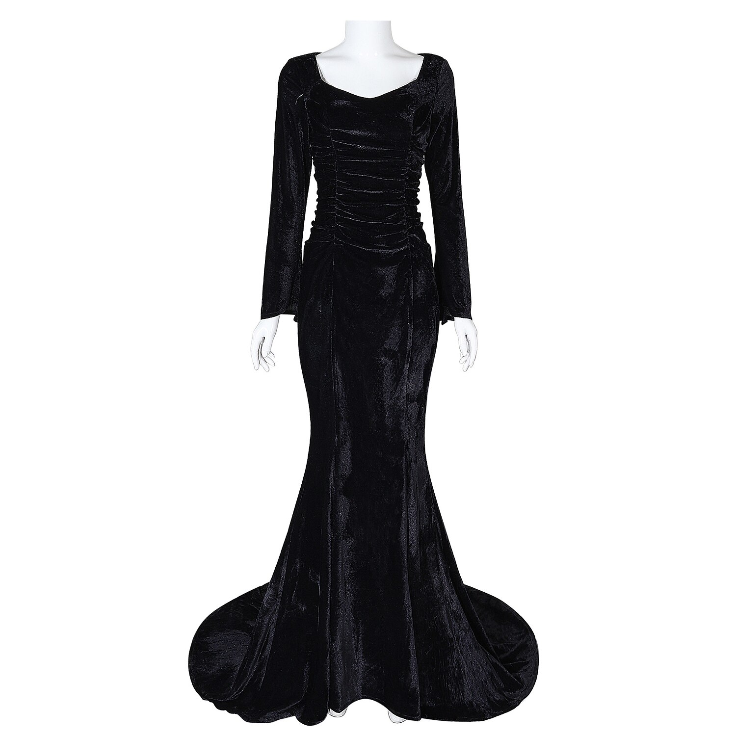 Rétro Vintage Punk & Gothique Steampunk Robe Robes de sirène Grande taille Normal Sorcière Morticia Addams Déguisement Femmes Fille Fantaisie Nuit de Walpurgis Halloween Carnaval Mascarade Fête de 2026 ? $65.99 –P1