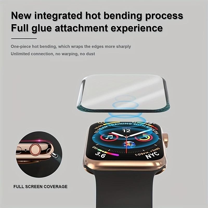 2025年 [2パック] 腕時計 スクリーンプロテクター と互換性があります Apple Watch Ultra 49mm Series 8 7 41mm 45mm Series 6 5 4 SE 40mm 44mm Series 3 2 1 38mm 42mm 最大カバレッジ Touch Sensitive 気泡ゼロ ソフトフィルム 腕時計用アクセサリー  コレクション – $10.99 –P5