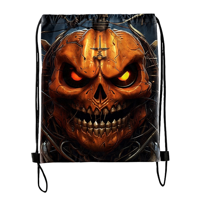 Men's Boys Backpack 3D Print Mini Backpack Drawstring Bag Outdoor Halloween Character Polyester Large Capacity Lightweight Durable Print Red 2025 - $11.99 –P2
