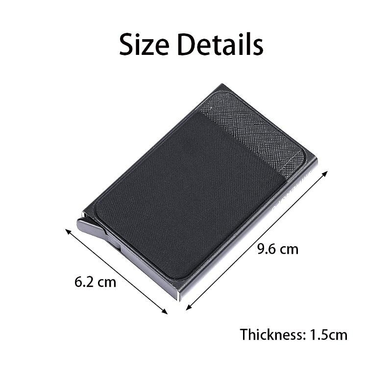1 Pc Slim Aluminum Wallet Credit Card Holder RFID Wallet Metal Thin Slim Bank Card Case Men Women Pop-up Credit Card Bag 2025 - $11.99 –P11