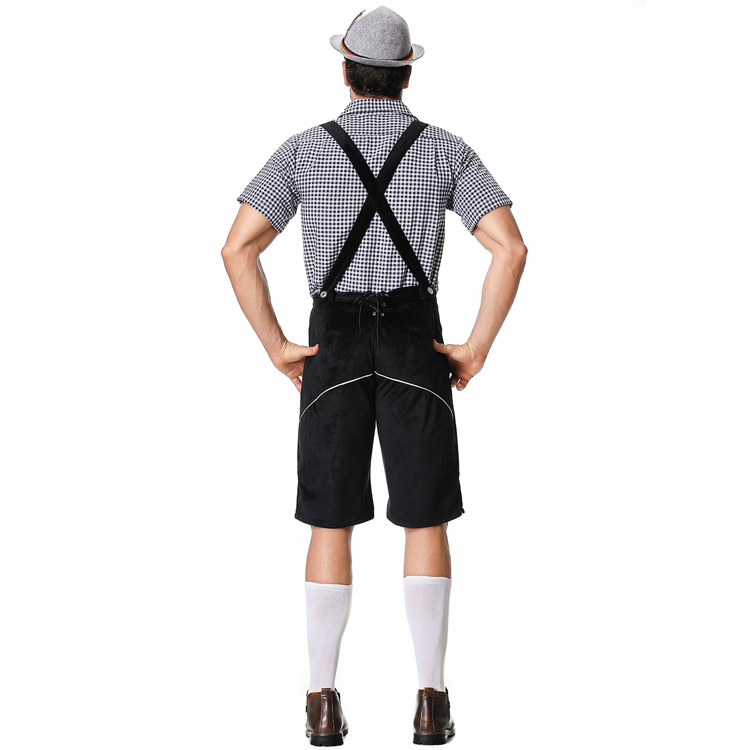 Oktoberfest lederhosen Skjorta Bayersk Bavarian Tyska Ängar Herr Traditionell stil tyg Blus Shorts Hatt 2026 - $66.99 –P3