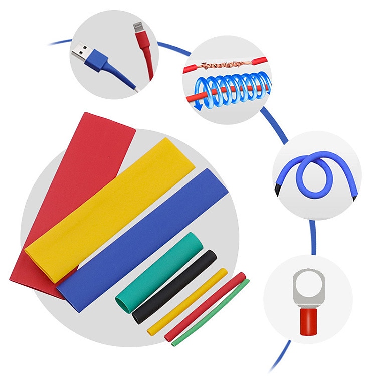164/560pcs Shrinking Heat Shrink Tubing 2:1 Polyolefin Tube Sleeve Wrap Wire Set Multicolor 2025 - $9.99 –P4