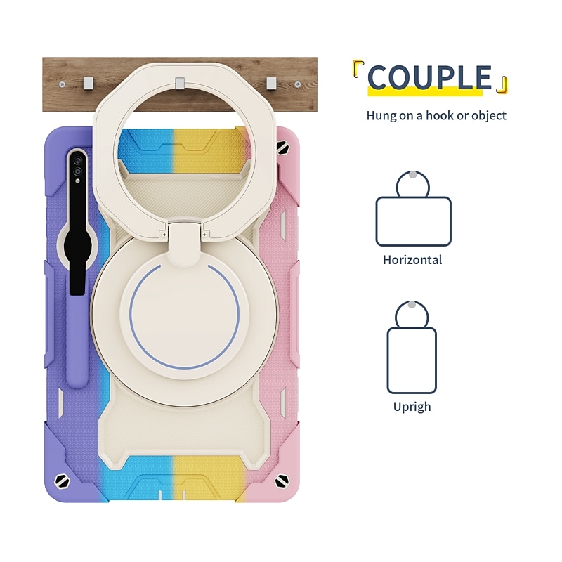 Tablet Case Cover For Samsung Galaxy Tab S9 11 inch S8 Ultra 14.6'' S8 Plus 12.4'' S8 11'' S7 Plus FE S7 11'' A 8.0" A8 A7 Lite Portable Handle Pencil Holder Armor PC Silicone 2025 - $24.99 –P11