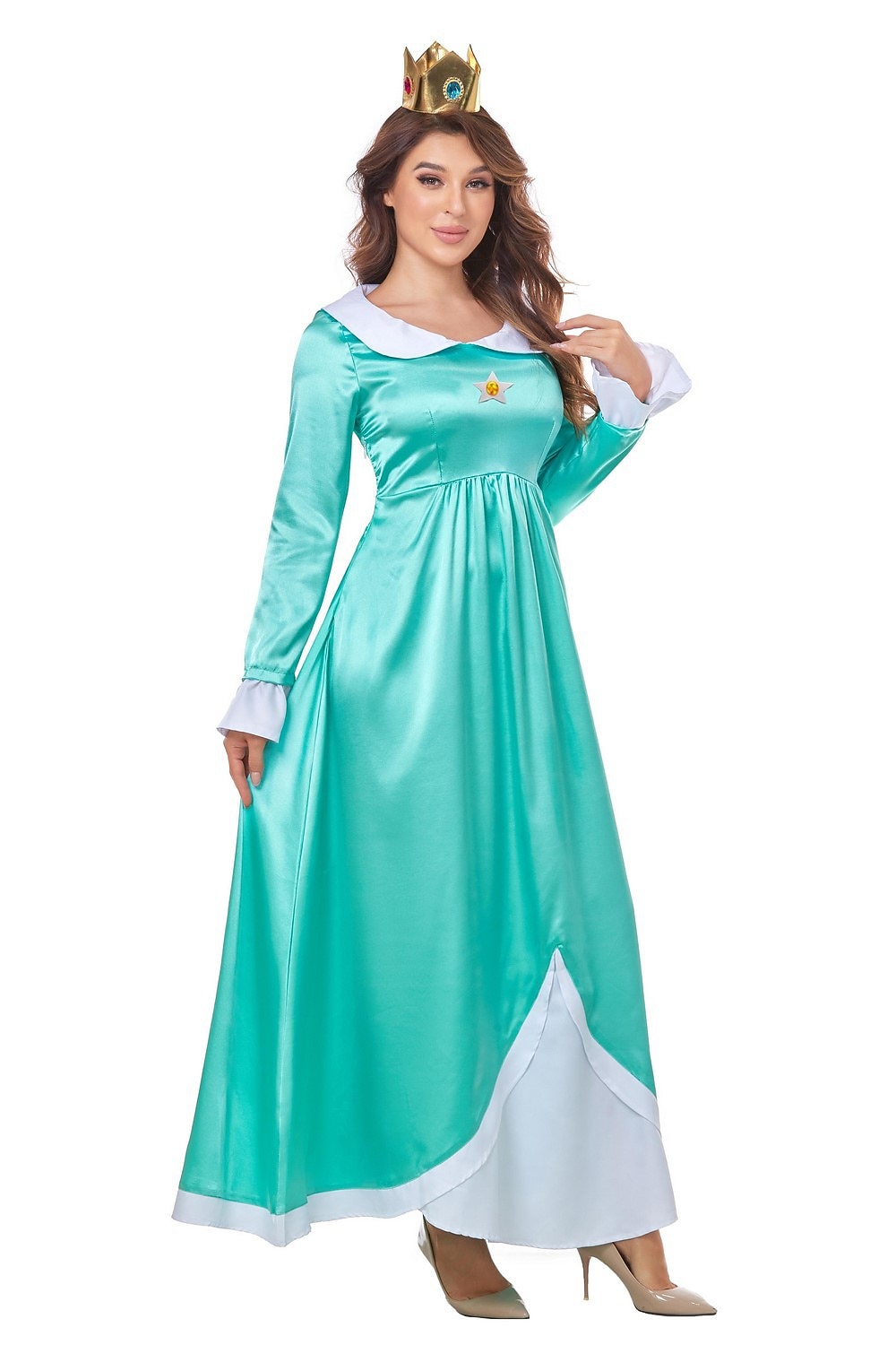 Super Bros Prinsessa Peach Cosplay-Asut Aikuisten Naisten Cosplay Karnevaali Suoritus Halloween Karnevaali Naamiaiset Mardi Gras Helppo karnevaaliasu 2025 - $50.99 -P17