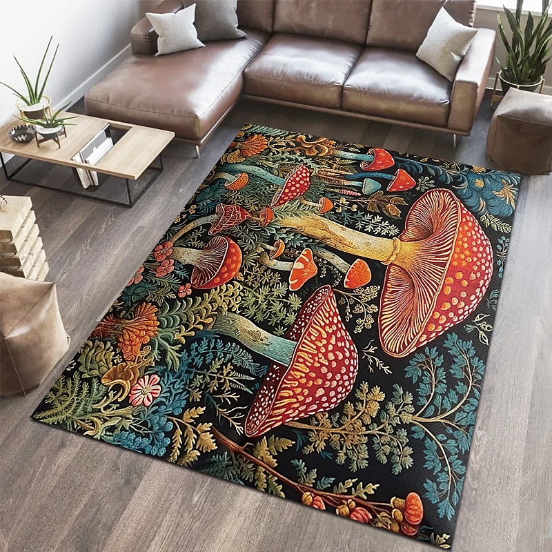 Rektangulær 3/5" (1,5 cm) området tepper Maskinprodusert Polyester Ikke Gli Geometrisk mønster 3D 2025 - $10.99 –P8