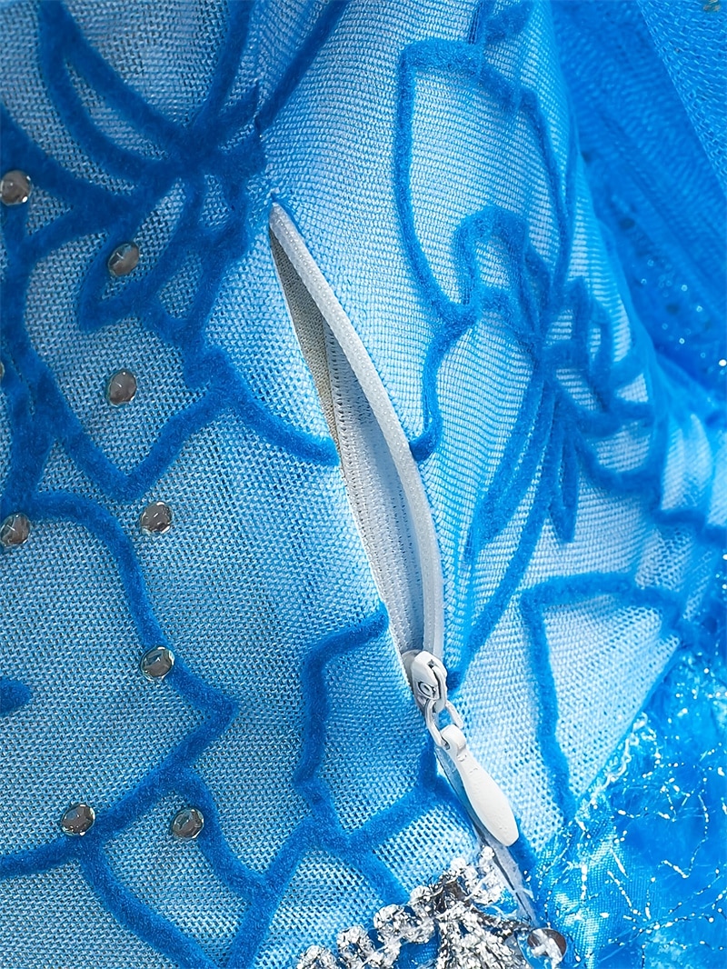 Frozen Cuento de Hadas Princesa Elsa Vestido de niña de las flores Disfraz de fiesta temática Vestidos de tul Cosplay Cosplay de película for Chica Niños Navidad Carnaval Mascarada Boda Invitado a la 2025 - $38.99 –P10