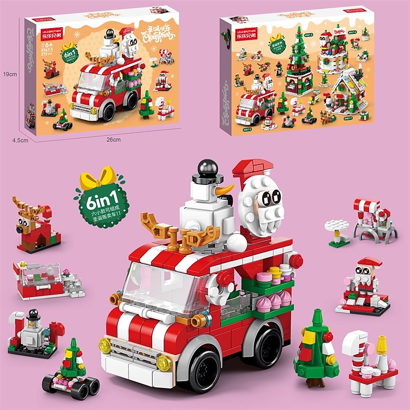 celebrità di internet natale piccoli blocchi di particelle per bambini e bambine piccolo regalo combinazione puzzle giocattolo compatibile decorazioni per regali di natale del 2025 a $13.99 –P4