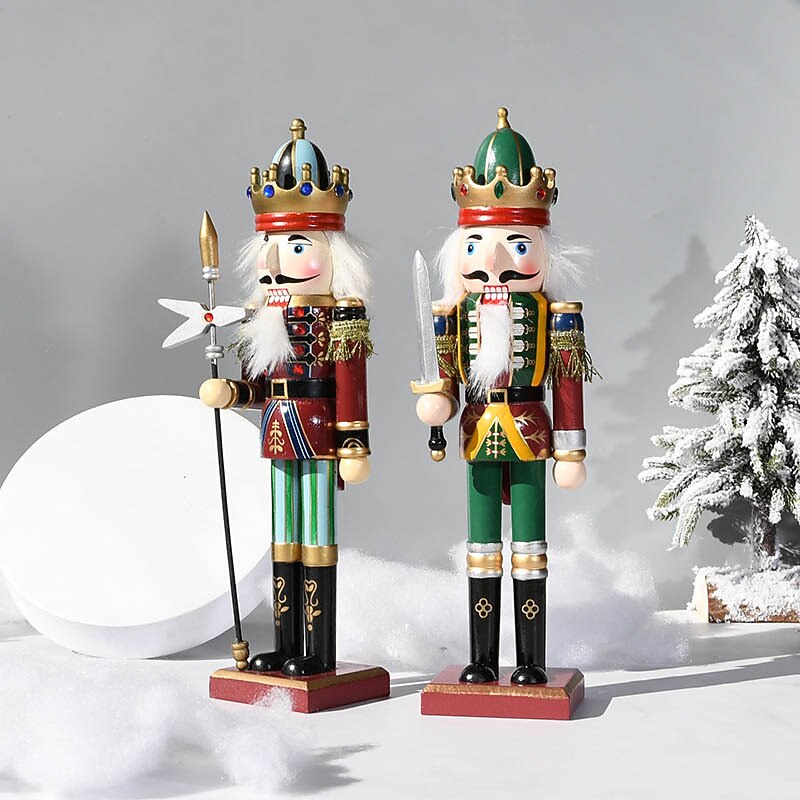 karácsonyi diótörő figurák díszek (30cm/11.81in), szobadekoráció, jelenetdekor, asztali dekoráció, karácsonyi kellékek, karácsonyi díszek 2025 - $21.99 –P2