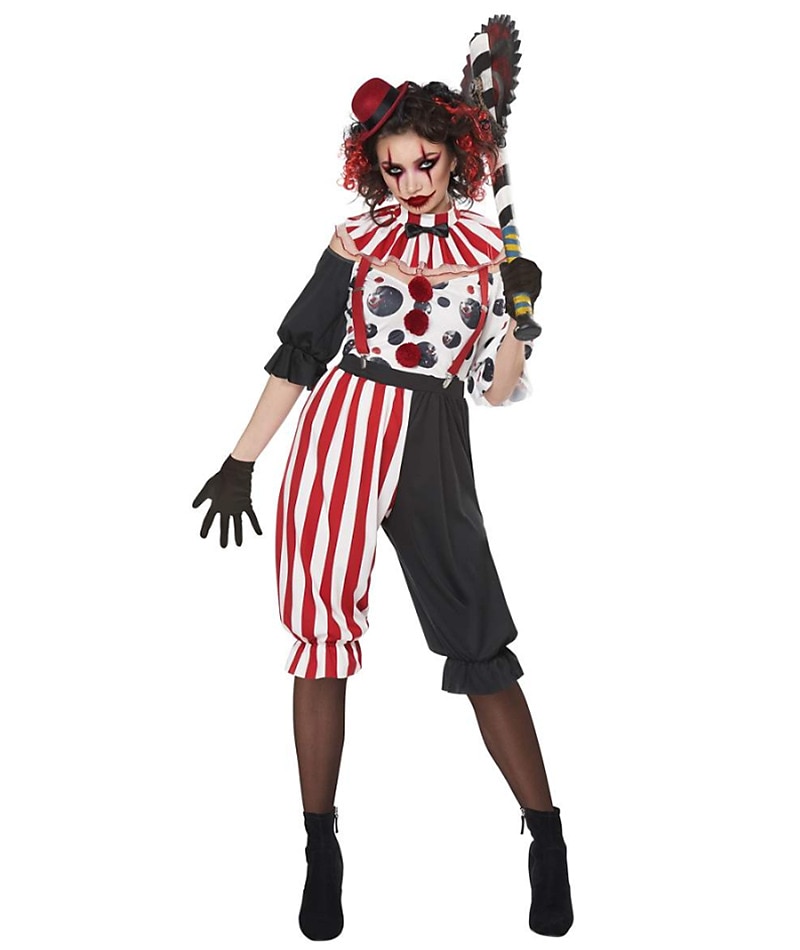 Burlesques Payaso bufón Payaso Disfraz de carnaval Traje de cosplay Adulto Mujer Cosplay Rendimiento Fiesta Víspera de Todos los Santos Carnaval Mascarada Mardi Gras Disfraz de carnaval fácil 2025 - $55.99 –P2